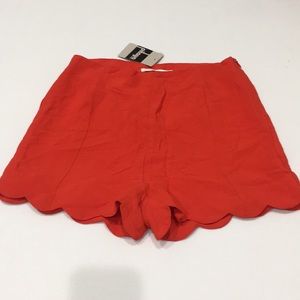 Lush Women’s High-Rise Waist Linen Shorts Sz S